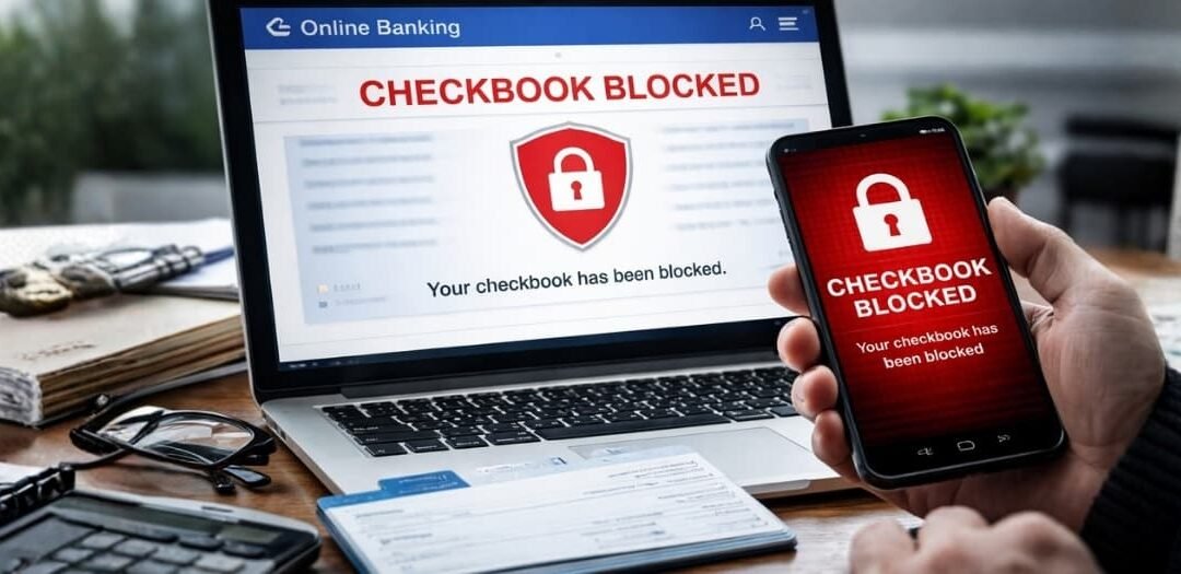 બેન્કની ચેકબુક ઓનલાઇન બ્લોક કરી શકાય?